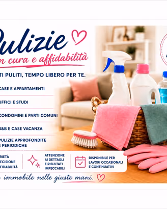 Addetta alle pulizie con esperienza