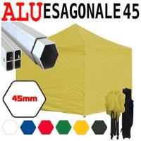 Gazebo giallo 3x3m alluminio pieghevole portatile