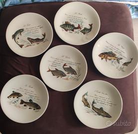 Servizio 6 Piatti da Pesce Vintage – Limoges