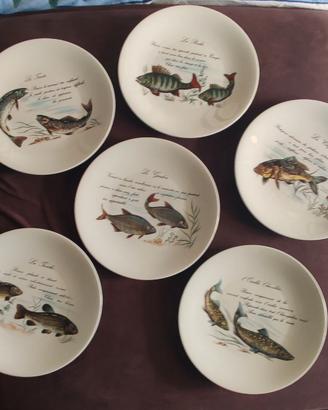 Servizio 6 Piatti da Pesce Vintage – Limoges