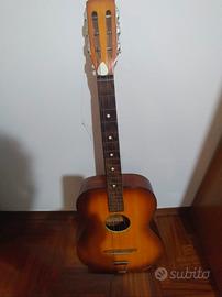 Chitarra Vintage Anni 70 in vero legno