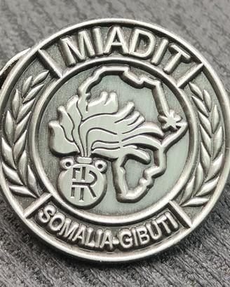Distintivo Miadit Gibuti Somalia Carabinieri 