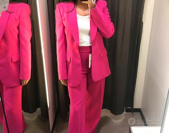 Tailleur fucsia- completo fucsia- laurea- blazer