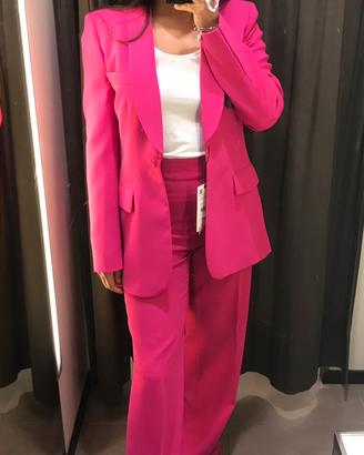 Tailleur fucsia- completo fucsia- laurea- blazer