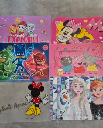 Set 6 tovagliette bambini