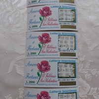 Amore e Fortuna n.5 biglietti gratta vinci 1995