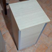 coppia di mobili per bagno cassettiera e portabian