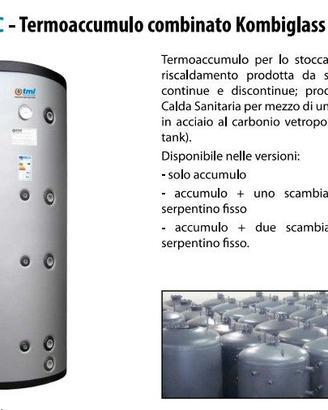 Termoaccumulo Puffer + Boiler ACS – MAI USATO