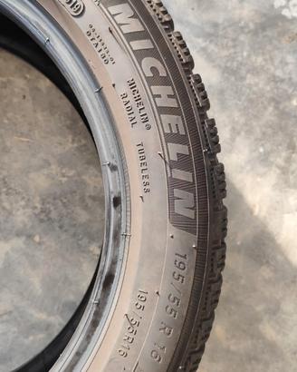 3 gomme Michelin Alpine invernali 195/55/16