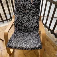 Sedia a dondolo in tessuto