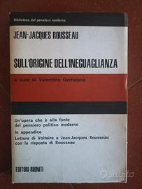 ROUSSEAU - SULL'ORIGINE DELL' INEGUAGLIANZA 