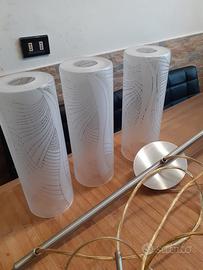 lampadario moderno a tre luci