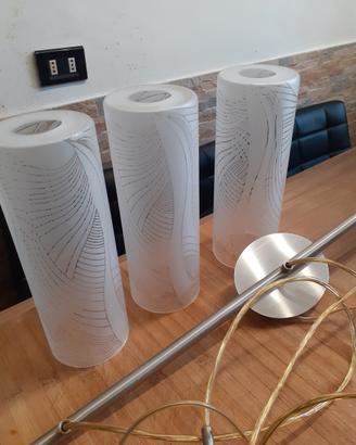 lampadario moderno a tre luci