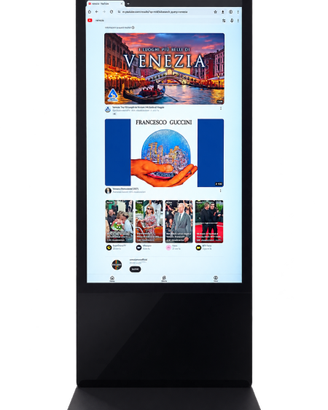 Totem touchscreen professionale 75'' Android