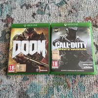 Doom eternal e call of duty infinite warfare per x