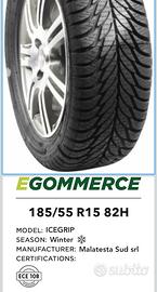 2 Pneumatici Auto ICEGRIP 185/55 R15 82H