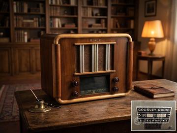 Radio d'epoca Crosley SIARE Tipo 215 (Anni '30)