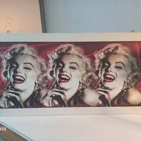 quadro -serigrafia su legno Marilyn Monroe