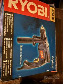 TRAPANO RYOBI  SCATOLA E ACCESSORI