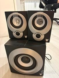 Casse stereo pc 50w 2.1