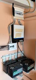 Inverter ibrido 3KWh con batterie e quadri comando