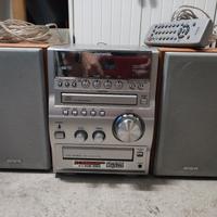 Mini impianto stereo Aiwa CD/cassette, 2X35 Watt