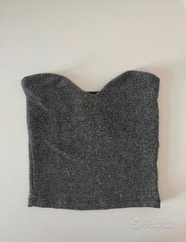 Top a fascia brillantinato Subdued XS