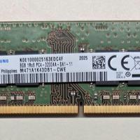 RAM Samsung 8GB DDR4 3200MHz SODIMM - Nuova