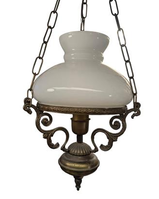 LAMPADARIO CAMPANA OPALINE VINTAGE