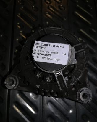 Alternatore MINI COOPER D 1560cc TDCI del 2010