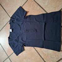 tshirt blu cotone elastico donna Everlast tg S