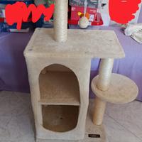 Tiragraffi e cuccia per mici