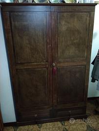 Arte povera armadio in legno