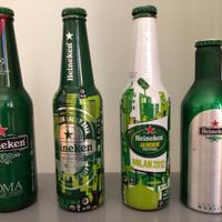 Bottiglie da collezione birra heineken