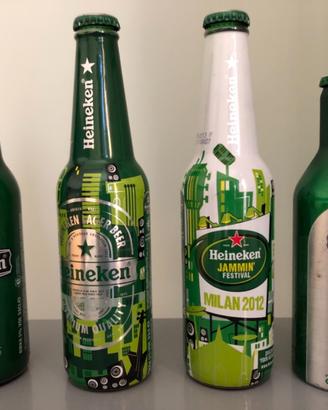 Bottiglie da collezione birra heineken