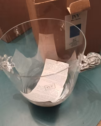 Secchiello porta ghiaccio in vetro IVV 