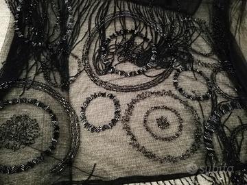 Stola nera in toulle