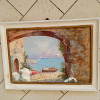 coppia di dipinti olio. stesso artista.