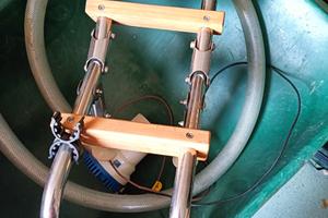 Pompa di sentina e scaletta nautica