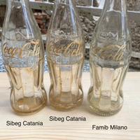 Bottiglie Coca Cola anni 60/70 vintage