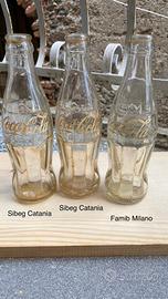Bottiglie Coca Cola anni 60/70 vintage
