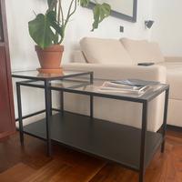 Tavolini ferro e vetro