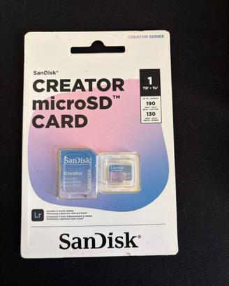 Scheda microSD SanDisk Creator - 1 TB