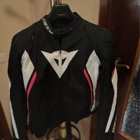 Giacca moto Dainese tgL Avro D2 Tex Lady 46