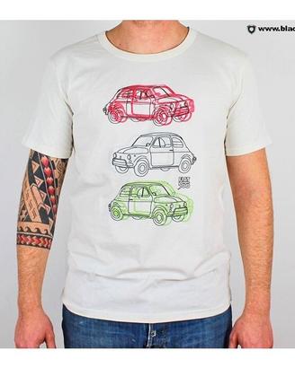 T-shirt Fiat 500 TRICOLORE