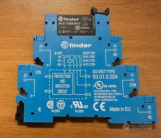 (5pz) Interfaccia modulare a relè Finder Serie 38