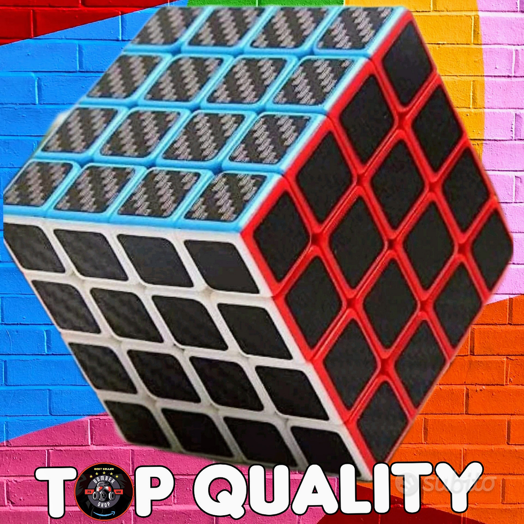 Cubo di rubik 4x4 carbonio top quality - Collezionismo In vendita