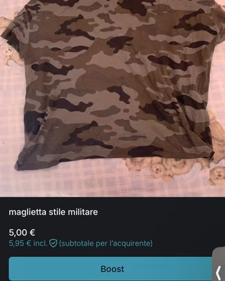 maglietta stile militare