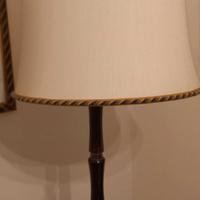 Piantana vintage in legno e ottone