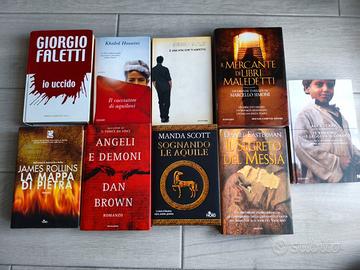 Lotto 9 libri romanzi e thriller - Faletti, Brown,
